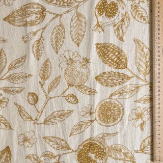 Dekorativno blago RUSTIC VINTAGE PRINT Granata peanut