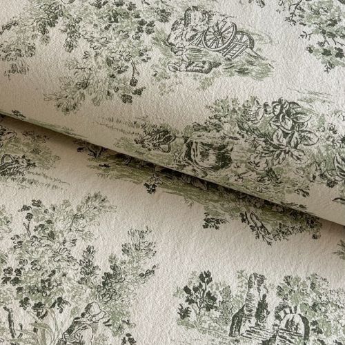 Dekorativno blago RUSTIC VINTAGE PRINT Gabrielle kaki