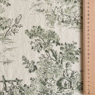 Dekorativno blago RUSTIC VINTAGE PRINT Gabrielle kaki
