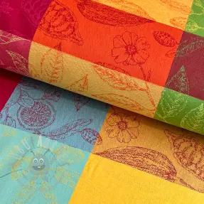 Dekorativno blago FRENCH TABLE CLOTH JACQUARD Cabosse allover summer