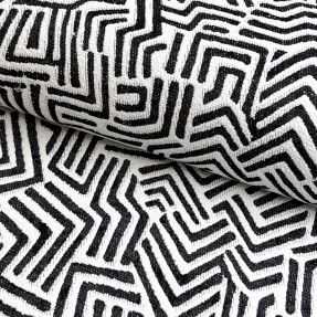 Dekorativno blago jacquard Mesopotamie allover graphite