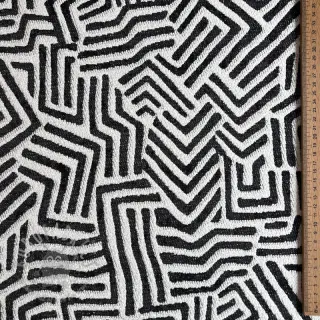 Dekorativno blago jacquard Mesopotamie allover graphite