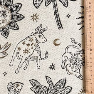 Dekorativno blago jacquard Pygmalion ecru noir
