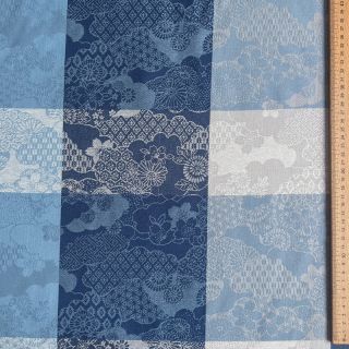 Dekorativno blago FRENCH TABLE CLOTH JACQUARD Niwa allover indigo