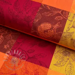 Dekorativno blago FRENCH TABLE CLOTH JACQUARD Cabosse allover harissa
