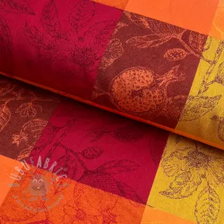Dekorativno blago FRENCH TABLE CLOTH JACQUARD Cabosse allover harissa