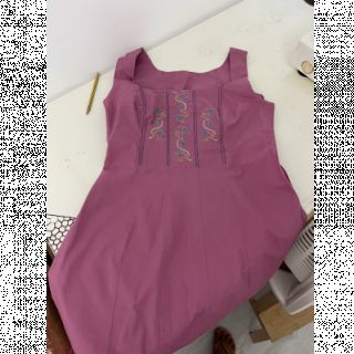 Bombažni poplin mauve