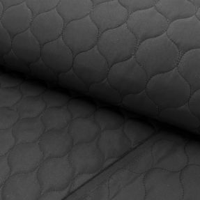 Prešita tkanina Round black