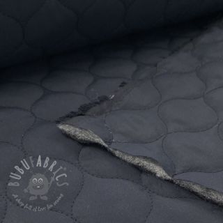 Prešita tkanina Round navy