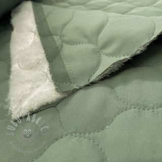 Prešita tkanina Round sage