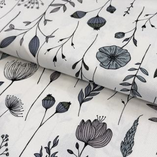 Dekorativno blago premium Hand Drawn Flowers