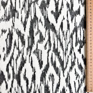 Pletenina jacquard Comfy Blurry Ikat grey