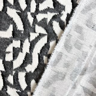 Pletenina jacquard Comfy Collage shapes grey