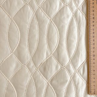 Prešita tkanina Cord off white