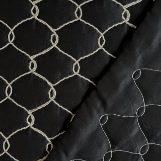 Prešita tkanina Cord black