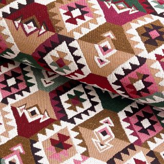 Dekorativno blago jacquard Kilim fuchsia vert