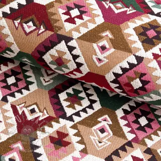 Dekorativno blago jacquard Kilim fuchsia vert