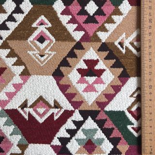 Dekorativno blago jacquard Kilim fuchsia vert