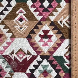 Dekorativno blago jacquard Kilim fuchsia vert