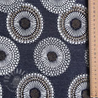 Dekorativno blago jacquard Jojoba marine