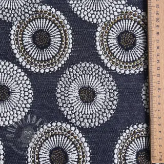 Dekorativno blago jacquard Jojoba marine