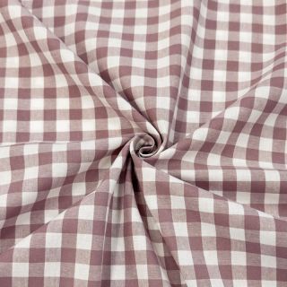 Bombažna tkanina Check mauve