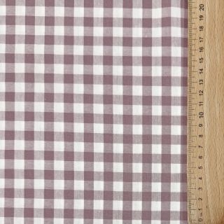 Bombažna tkanina Check mauve
