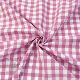 Bombažna tkanina Check pink