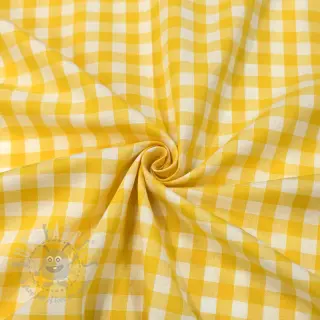 Bombažna tkanina Check yellow