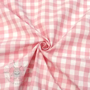 Bombažna tkanina Check rosa