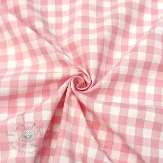 Bombažna tkanina Check rosa