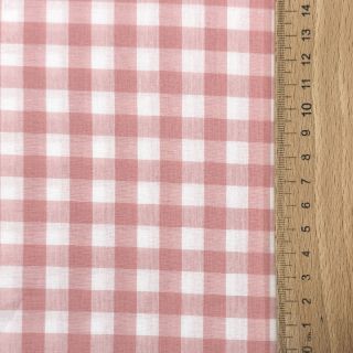 Bombažna tkanina Check old rose
