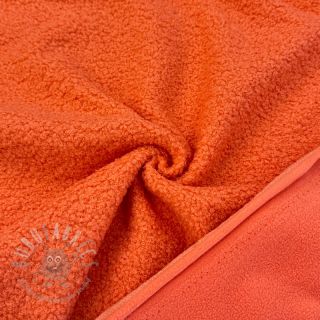 Fleece TEDDY DOUBLE SIDED tangerine