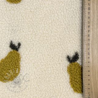 Plaščevina TEDDY JACQUARD Pears old lime