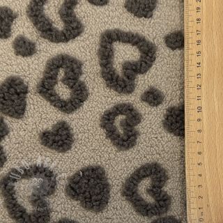 Plaščevina TEDDY Hearts sand