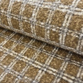 Plaščevina Bouclé Squares design A