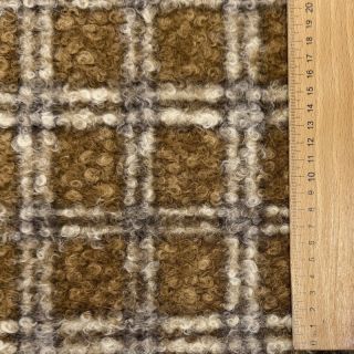 Plaščevina Bouclé Squares design A