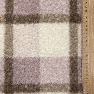 Plaščevina Bouclé Squares design C