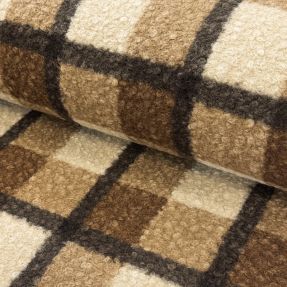 Plaščevina Bouclé Squares design E