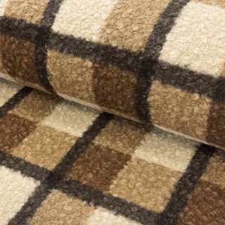 Plaščevina Bouclé Squares design E