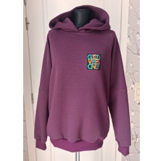 Kosmatena prevešanka JOGGING dark purple