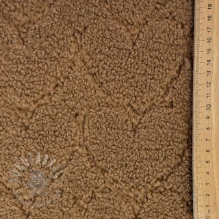 Plaščevina TEDDY Hearts in hearts brown