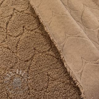 Plaščevina TEDDY Hearts in hearts brown