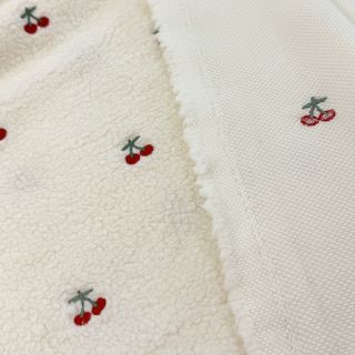 Plaščevina TEDDY EMBROIDERY Cherries