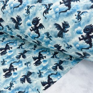 Kosmatena prevešanka JOGGING Dragons design C digital print