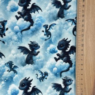 Kosmatena prevešanka JOGGING Dragons design C digital print