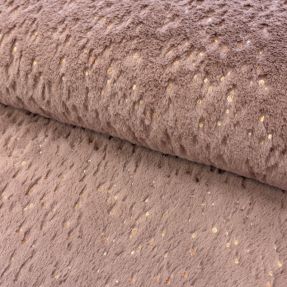 Umetno krzno FOIL dark rose