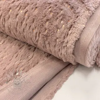 Umetno krzno FOIL dark rose