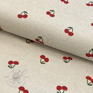 Dekorativno blago Linenlook Cherries natural