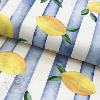 Dekorativno blago Lemons blue digital print
